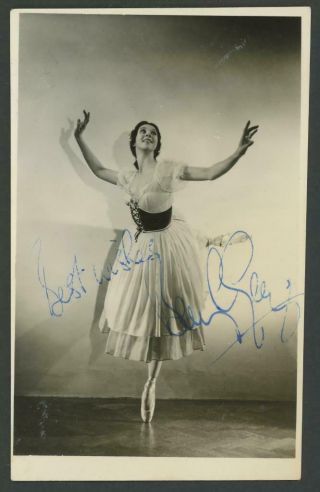 Beryl Grey Signed 3 1/4 " X 5 1/4 " Vintage Photo | Ballet Dancer - Autograph