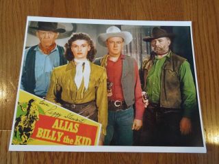 Peggy Stewart Autographed 8.  5x11 Photo Signed Hand Alias Billy The Kid