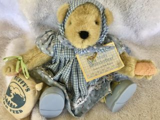 Nabco Muffy Vanderbear “down On The Farm” Bear With Outfit Holding A Feedbag