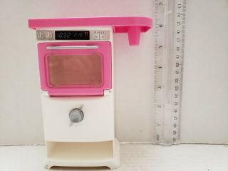 Barbie Dollhouse Furniture White Pink Oven Bell Rings 2016 Mattel - Fast