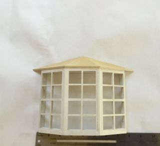 Dollhouse Miniatures Houseworks Primed 8 Light Bay Window