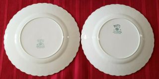 Johnson Bros.  Regency Snow White Swirl TWO Dinner Plates 9 - 7/8 