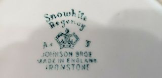 Johnson Bros.  Regency Snow White Swirl TWO Dinner Plates 9 - 7/8 