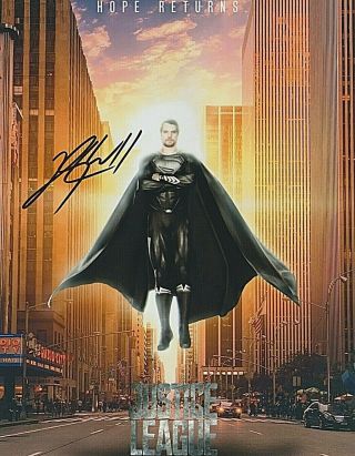 Henry Cavill Superman Autograph - 8x10 W Hologram - Blowout,  Bonus