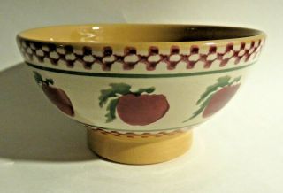 Nicholas Mosse 6 " Footed Cereal Bowl Apple Pattern Handcrafted In Scotland