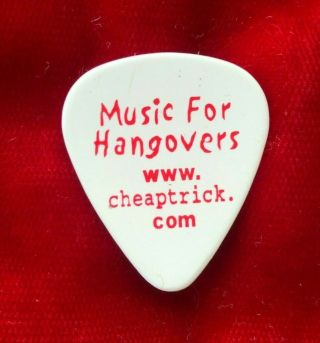 Rare 1999 Rick Nielsen Trick Guitar Pick Music For Hangovers Tour Rock 3