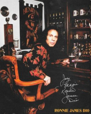 Ronnie James Dio Autographed Signed 8x10 Photo Reprint