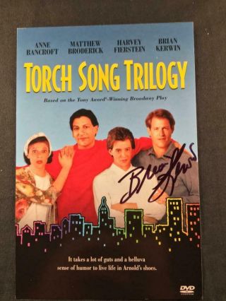 Brian Kerwin Signed Torch Song Trilogy Autographed Movie Insert Photo A56