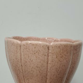 Vintage Red Wing Vase M - 1610 Pottery Pink Speckled 4 