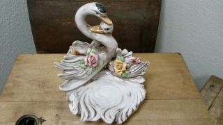 Capodimonte Centerpiece Tray - Swans