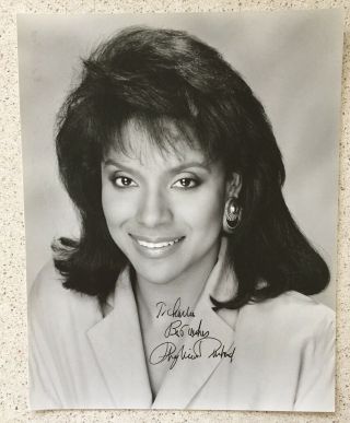 Phylicia Rashad Signed / Inscribed Photo 8x10 B&w Clair Huxtable The Cosby Show