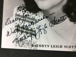 Autographed KATHRYN LEIGH SCOTT Dark Shadows Actress Signed TV Photo A62 2