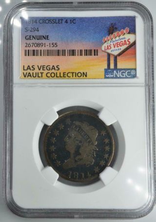 1814 Classic Head Large Cent S - 294 Ngc Certified