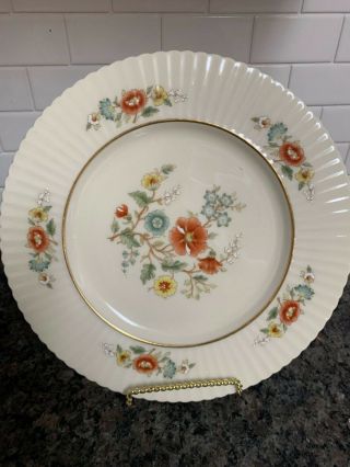 4 Lenox Temple Blossom Salad Plates 8 1/2 In