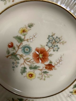 4 Lenox Temple Blossom salad plates 8 1/2 in 2