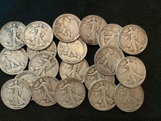Walking Liberty Half Dollar 90 Silver Roll Of 20 ($10 Face Value) All 1940