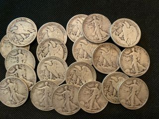 Walking Liberty Half Dollar 90 Silver Roll Of 20 ($10 Face Value) All 1937