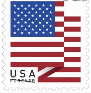 40 Usps Forever Stamps 2 Books Of 20 Us Flag (2017&2018 Edition)