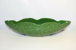 Vintage Kenwood Usa Oblong Dish Planter Confetti Splash Green Retro Euc
