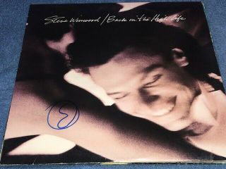 Steve Winwood Signed Autographed Back In The High Life Album Lp