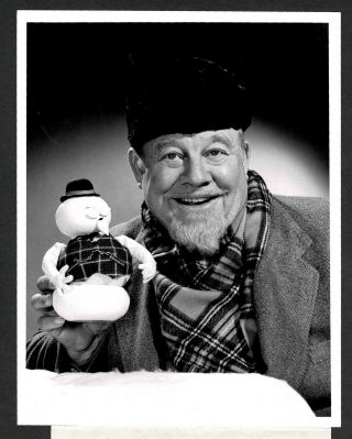 1972 Burl Ives " Rudolph The Red - Nosed Reindeer " Cbs - Tv Movie Media Release 7x 9 "