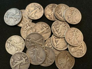 Walking Liberty Half Dollar 90 Silver Roll Of 20 ($10 Face Value) All 1941