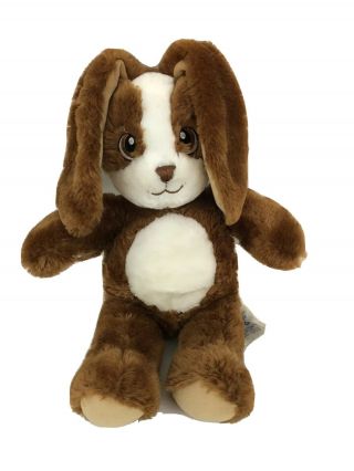 Babw Build A Bear Brown & White Bunny Rabbit 17” Plush Stuffed Animal Euc Easter