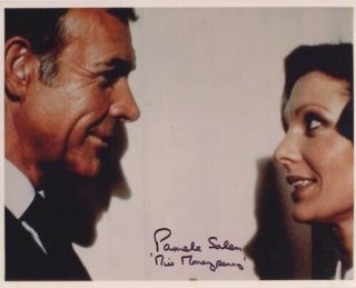 Pamela Salem 007 James Bond Authentic Autograph Moneypenny Never Say Never Again