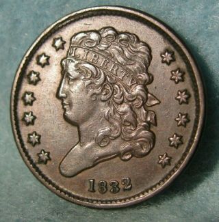 1832 Classic Head Half Cent Sharp United States Type Coin