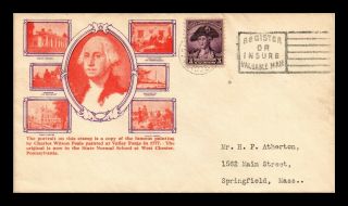Dr Jim Stamps Us George Washington Bicentennial Fdc Cover Scott 708