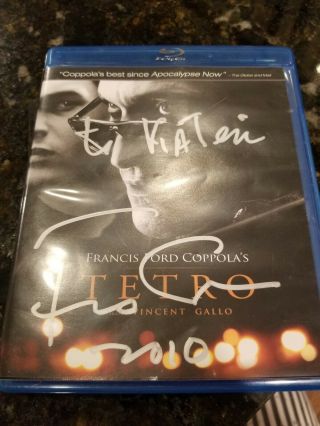 Autograph Actor Authentic Signature Francis Ford Coppola,  Tetro Dvd