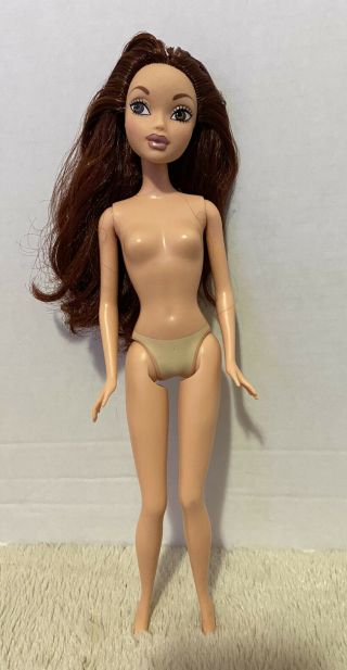 My Scene Nude Barbie Doll Auburn Hair Brown Eyes