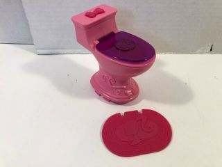 Barbie Dream House 2013 Replacement Parts Bathroom Toilet And Floor Mat