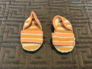 American Girl Doll Retired Molly 1944 Retro Swimsuit Outfit Sandals Shoes Only