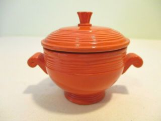 Fiestaware Miniature Radioactive Red Covered Onion Soup Fiesta Homer Laughlin