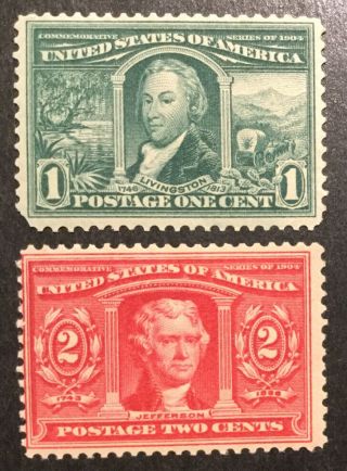 Tdstamps: Us Stamps Scott 323 324 Nh Og