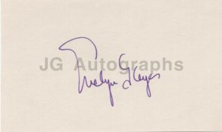 Evelyn Keyes - American Actress: " Gone With The Wind " - Authentic Autograph