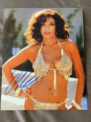 Joan Collins Playboy Model Actres Signed 8x10 Photo With
