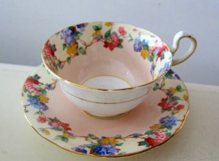 Aynsley Bone China Wild Flowers Teacup Tea Cup England