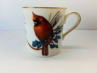 Lenox Winter Greetings By Catherine Mcclung Red Cardinals Coffee Tea Mug