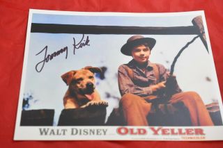 Tommy Kirk And Old Yeller Fishing,  Signed Photo,  8 " X 10 "
