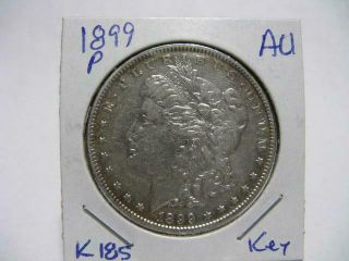 Very Rare 1899 P Morgan Dollar Choice Au Estate Coin W75