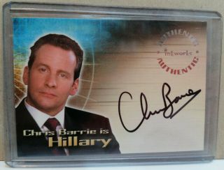 Autograph Chris Barrie Rimmer Red Dwarf Signed Card Tomb Raider Hillary Starbug