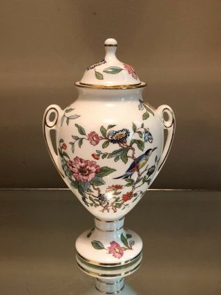 Aynsley Bone China " Pembroke " Urn Lidded Jar Made In England