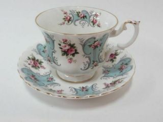 Royal Albert Teacup And Saucer Love Story Series Patricia Blue