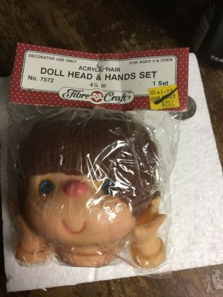 Fibre Craft Doll Head And Hands Set