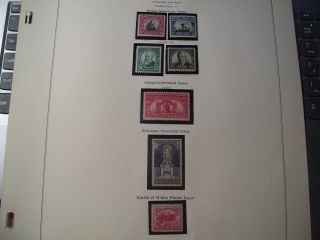 1925 Us Stamps Scott 620 - 621 Norse - American,  622,  623,  627,  628,  629 Mnh.