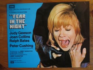 Fear In The Night 1972 Film Publicity Campaign Book Joan Collins Hammer