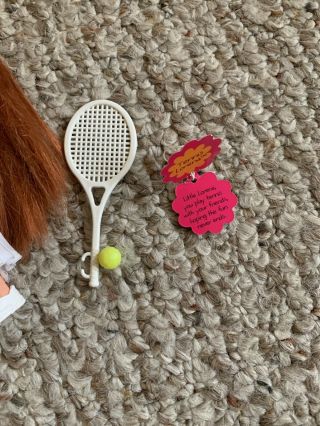 1999 Barbie Doll Sister Kelly Club Friend Lorena Red Hair Dressed Tennis Player 2