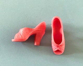 Vintage Orig.  Mego Cher Pink Doll Shoes Also Worn By Farah Fawcett Diana Ross